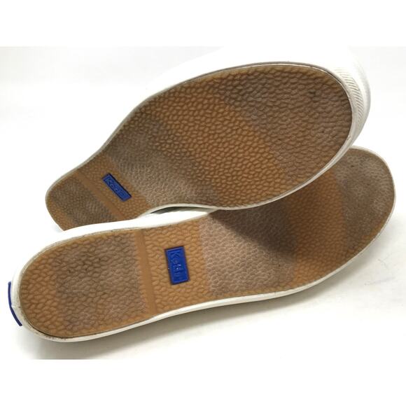 Keds Triple Kick Women's Sz 8 Metallic Textile Gold Lace Up Sneaker Tennis Shoes - Picture 7 of 7